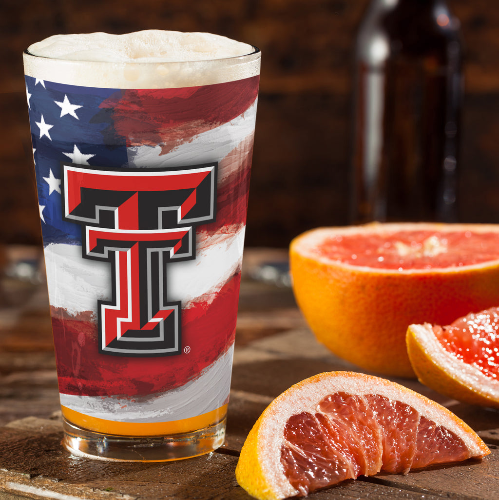 Set of 2 Texas Tech Red Raiders 16oz Americana Pints