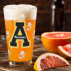 Set of 2 App State Mountaineers 16oz Alumni Pints