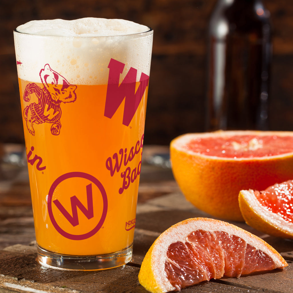 16oz Wisconsin Badgers College Vault Medley Pint 2 Pack