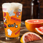 Set of 2 Wisconsin Badgers Local 16oz Pints