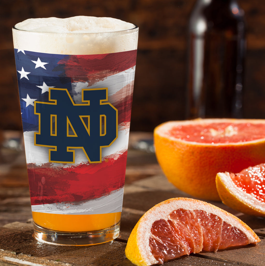 Set of 2 Notre Dame Fighting Irish 16oz Americana Pints
