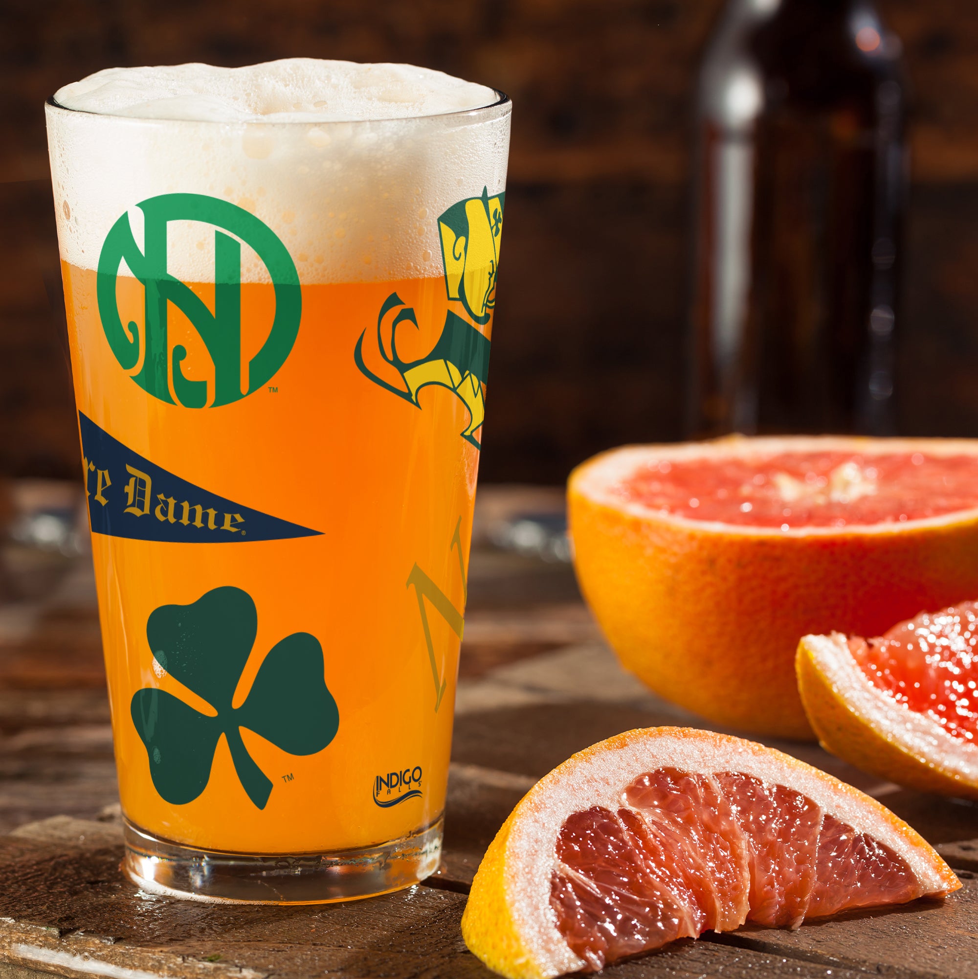 16oz Notre Dame Fighting Irish College Vault Medley Pint 2 Pack