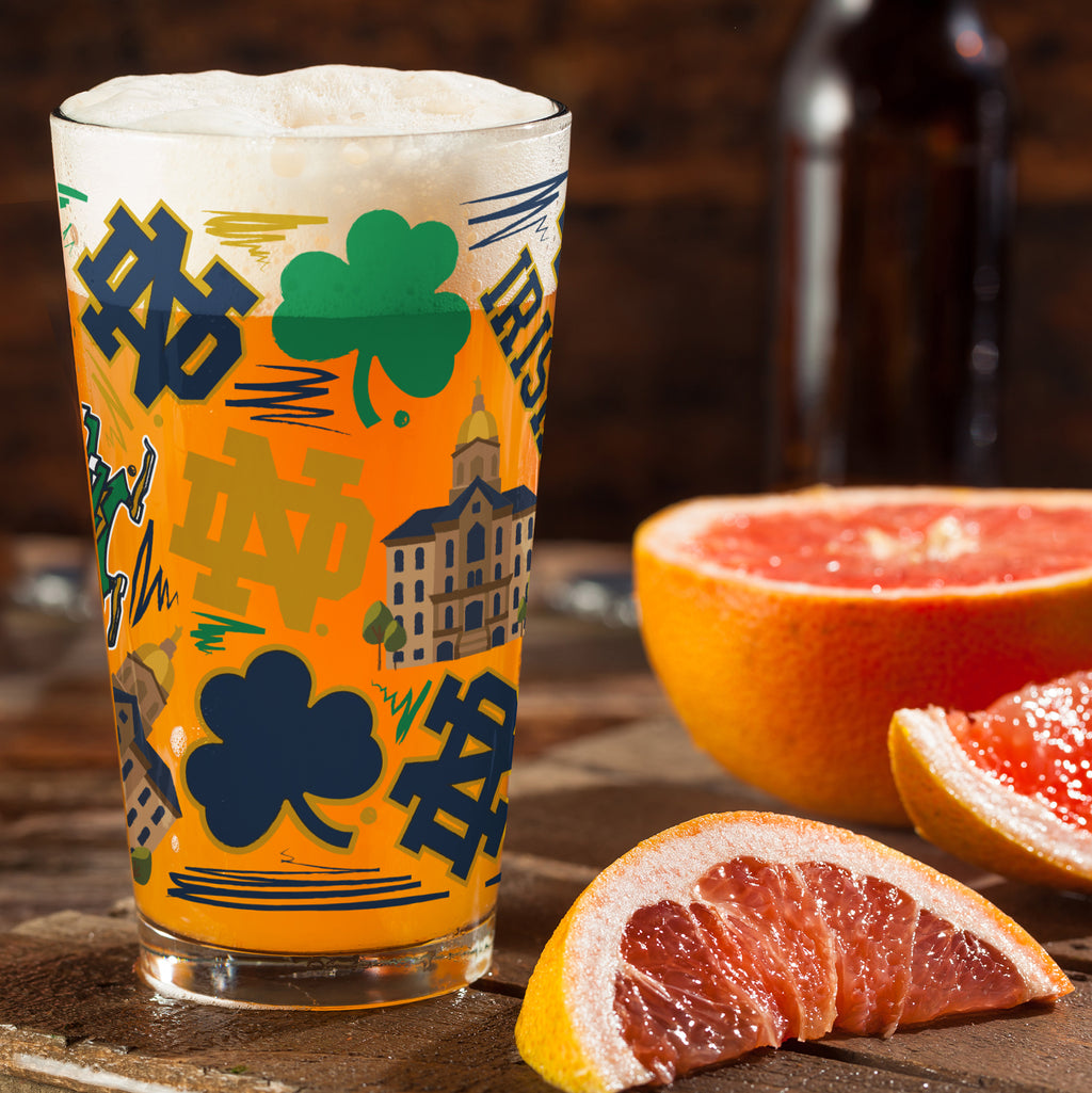 Set of 2 Notre Dame Fighting Irish Local 16oz Pints