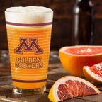 Set of 2 Minnesota Golden Gophers 16oz Ring Pints