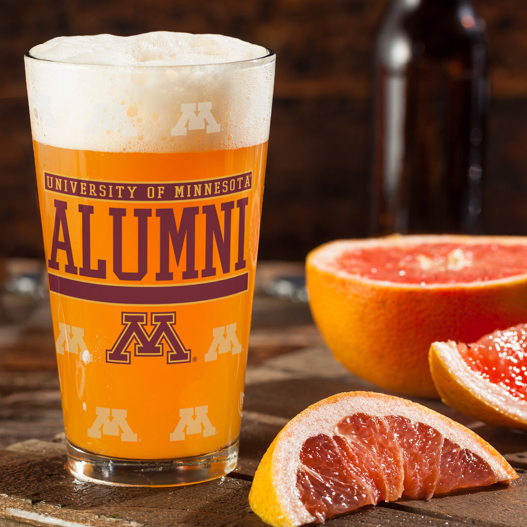 Set of 2 Minnesota Gophers 16oz Alumni Pints