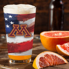 Set of 2 Minnesota Golden Gophers 16oz Americana Pints