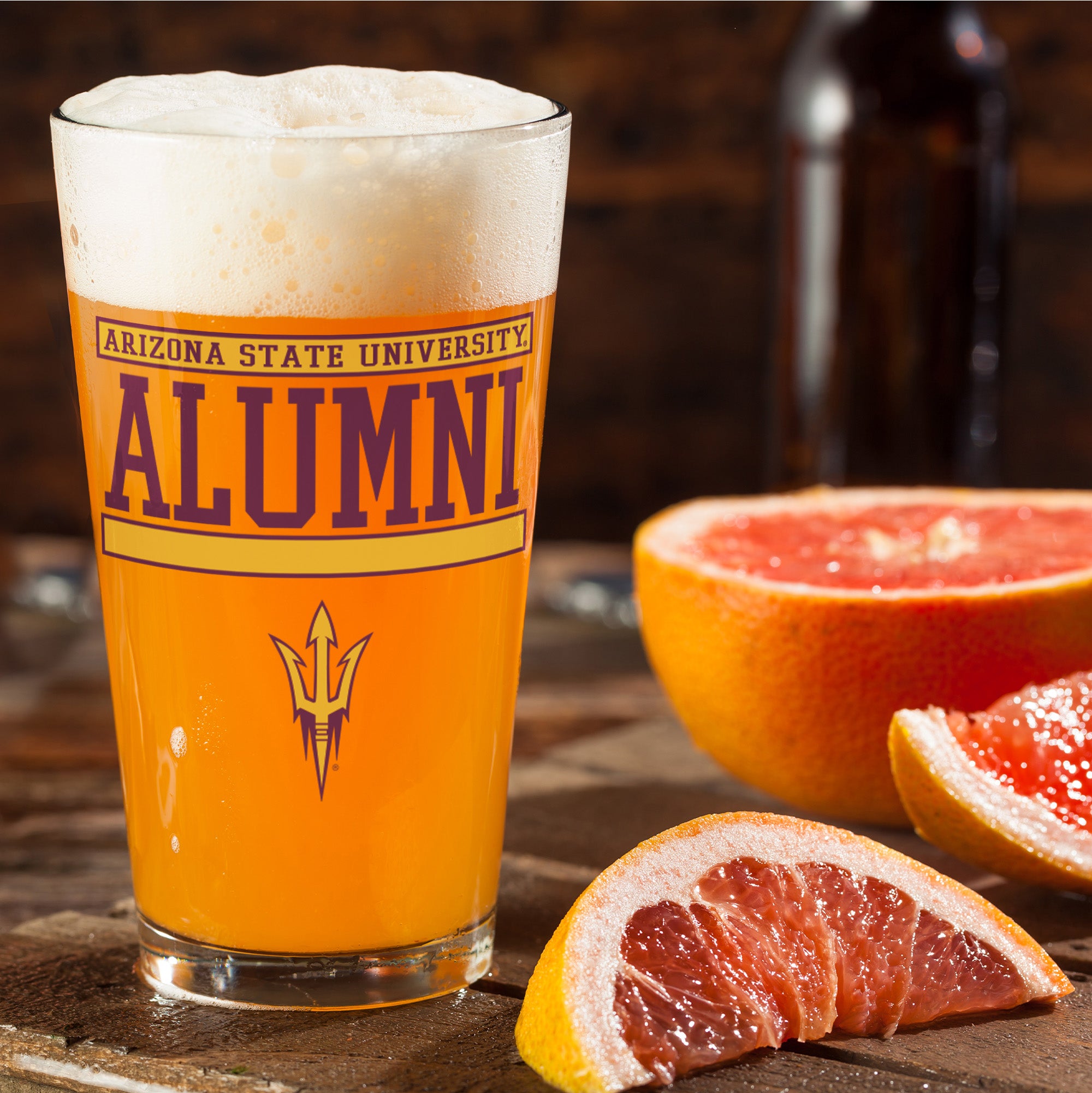 Set of 2 Arizona State Sun Devils 16oz XD Alumni Pints