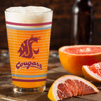 Set of 2 Washington State Cougars 16oz Ring Pints