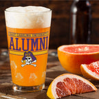 Set of 2 East Carolina Pirates 16oz Alumni Pints