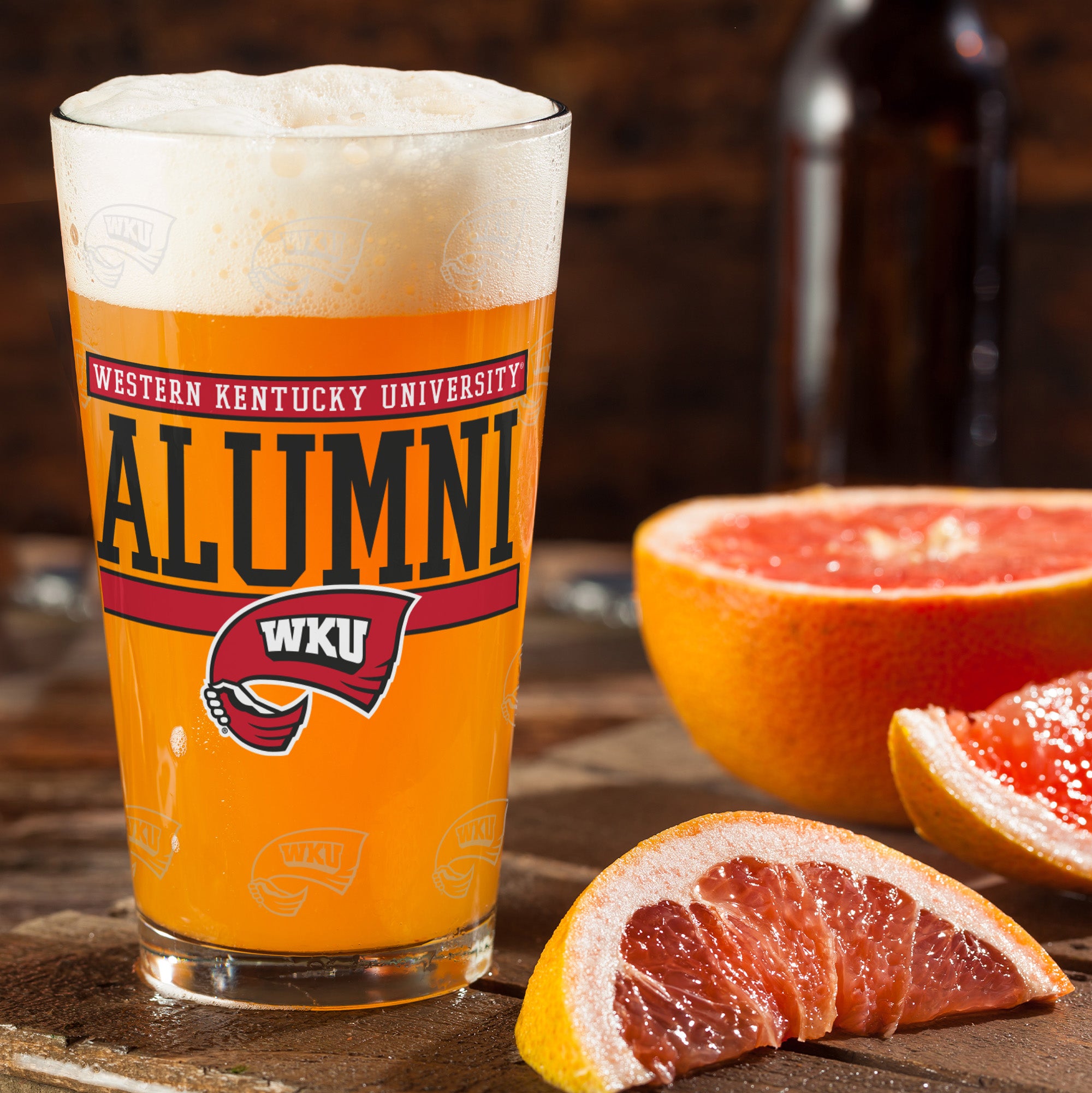 Set of 2 Western Kentucky Hilltoppers 16oz Alumni Pints