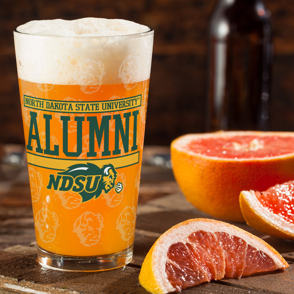 Set of 2 North Dakota State Bisons 16oz Alumni Pints