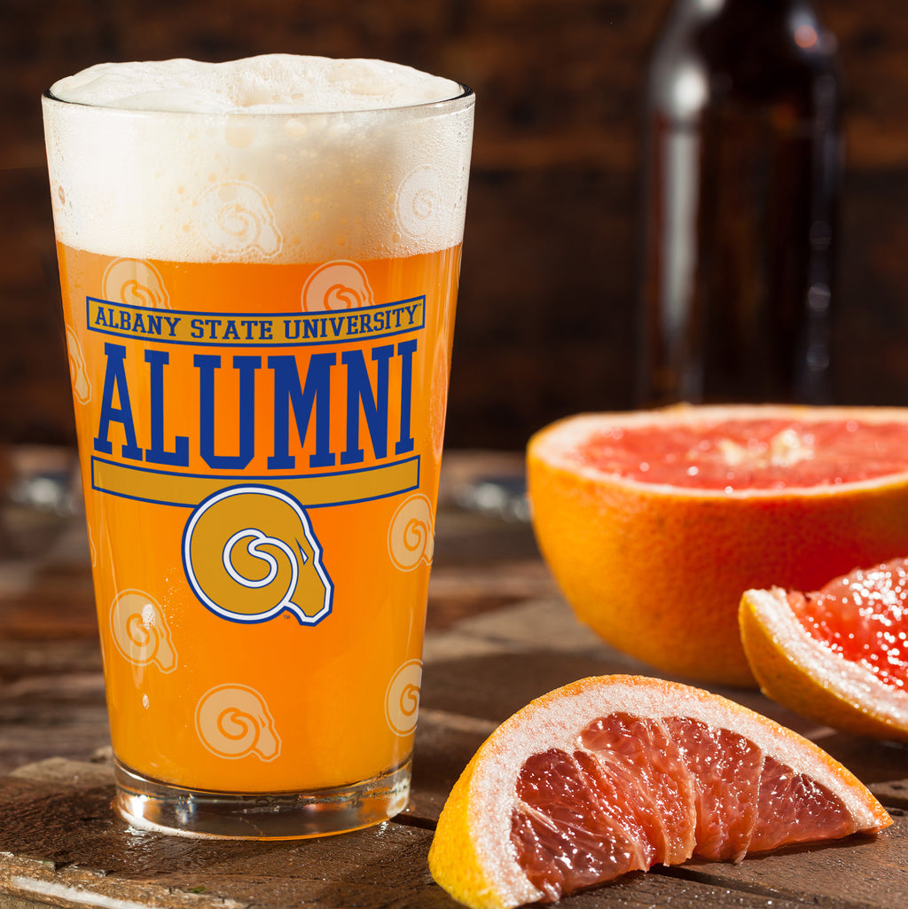 Set of 2 Albany State Rams 16oz XD Alumni Pints