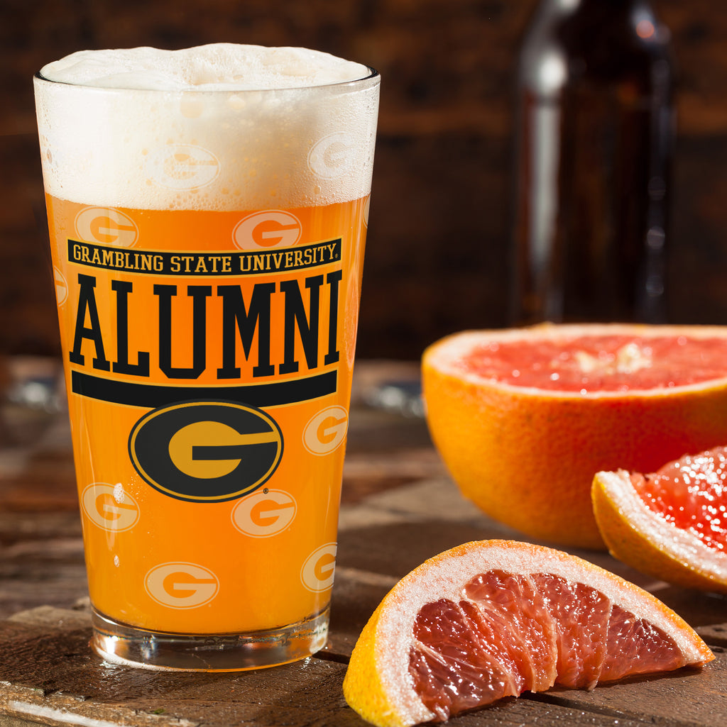Set of 2 Grambling State Tigers 16oz XD Alumni Pints
