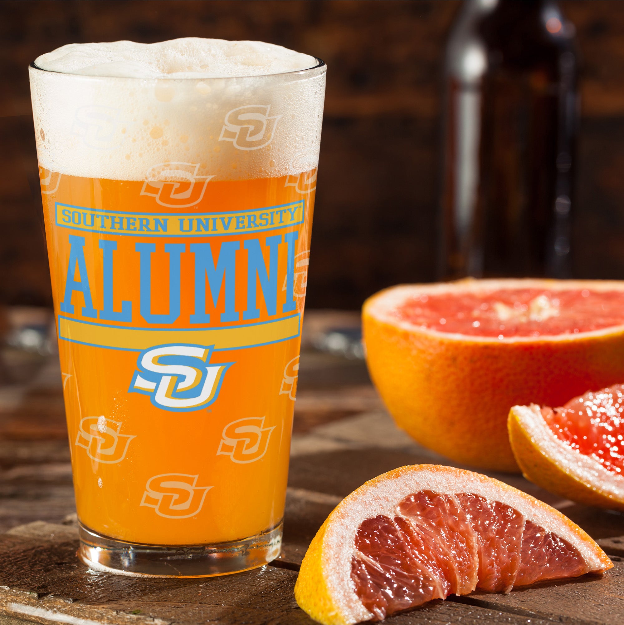 Set of 2 Southern A&M Jaguars 16oz XD Alumni Pints
