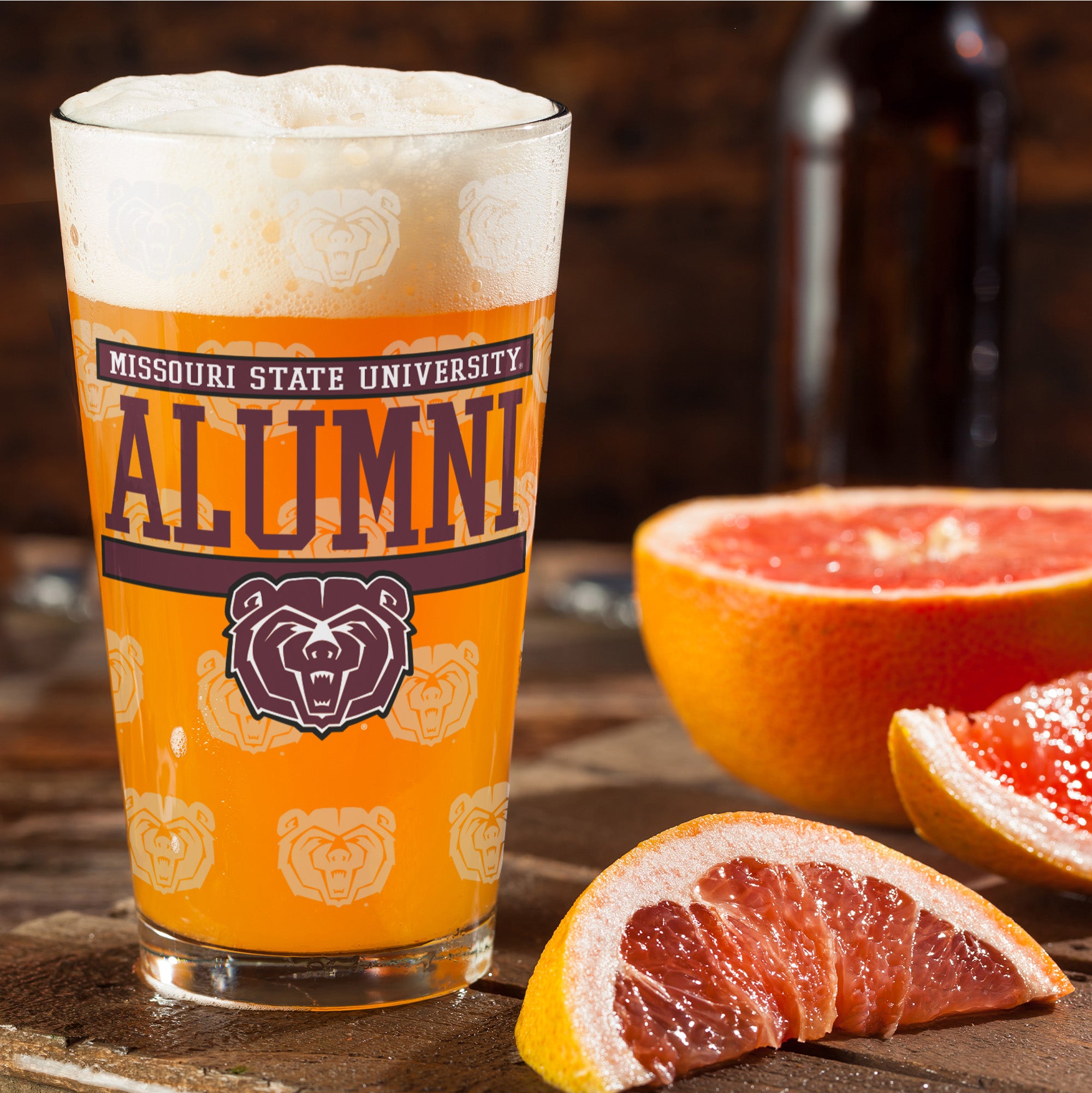 Set of 2 Missouri State Bears 16oz Alumni Pints