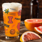 Set of 2 Illinois Fighting Illini Local 16oz Pints