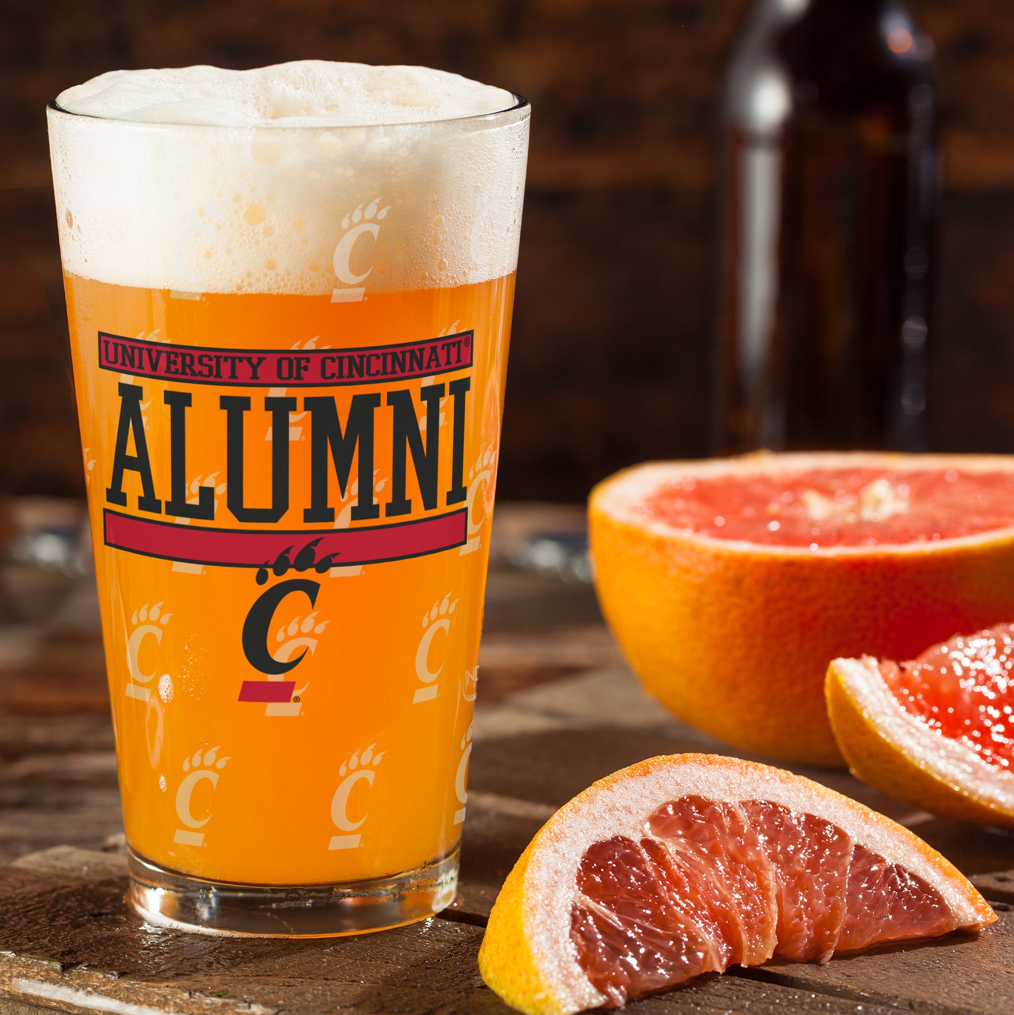 Set of 2 Cincinnati Bearcats 16oz Alumni Pints