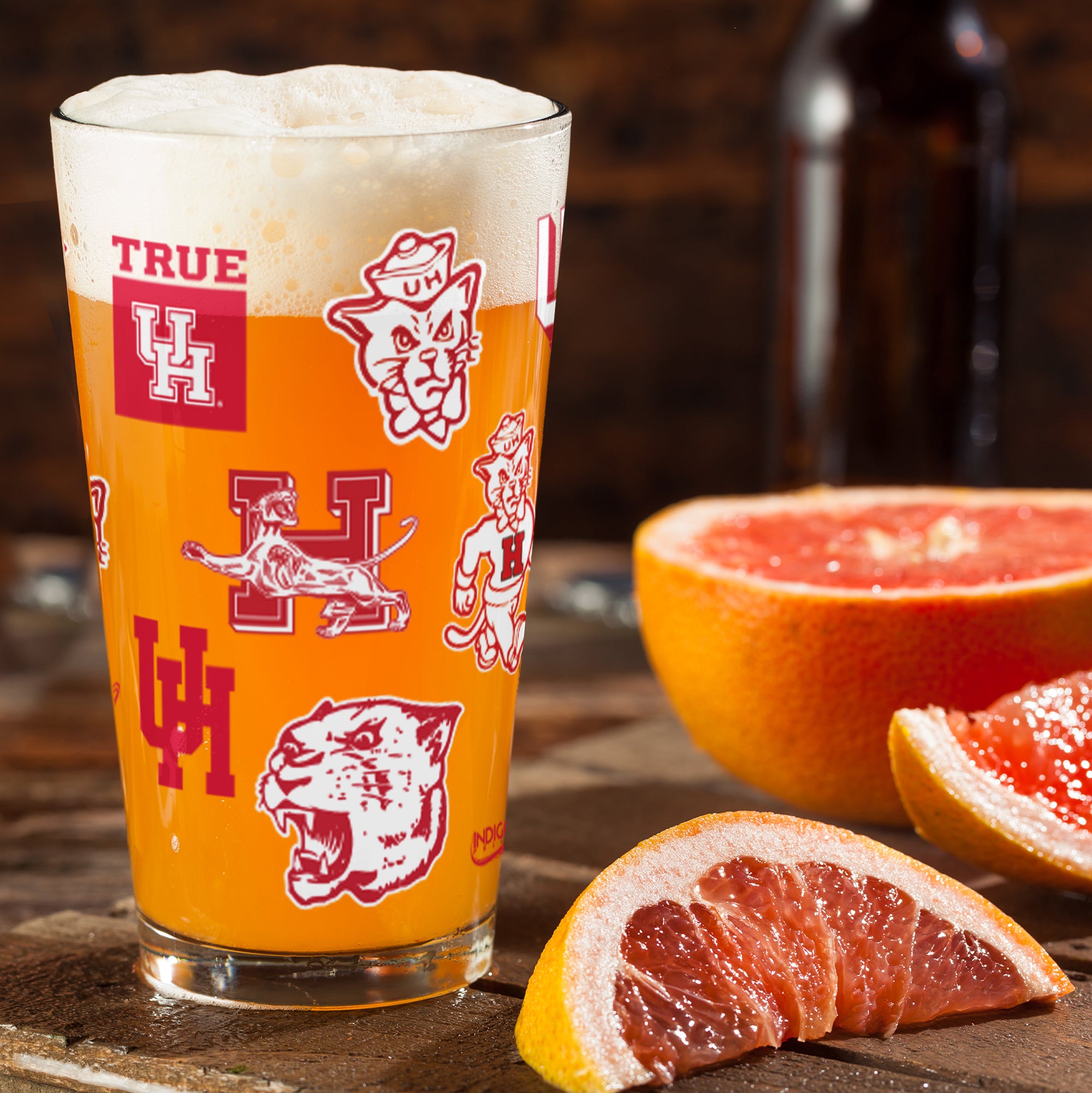 16oz Houston Cougars College Vault Medley Pint 2 Pack