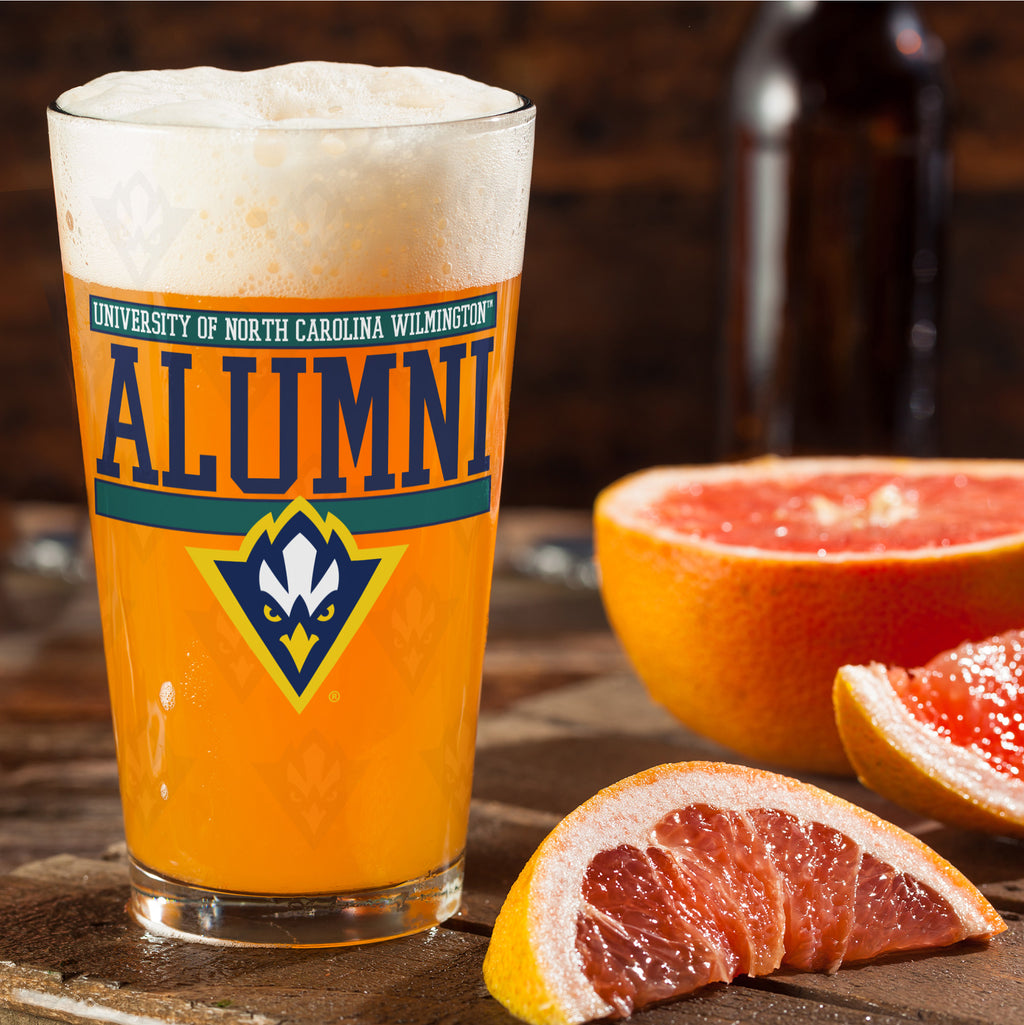 Set of 2 UNC Wilmington 16oz Alumni Pints