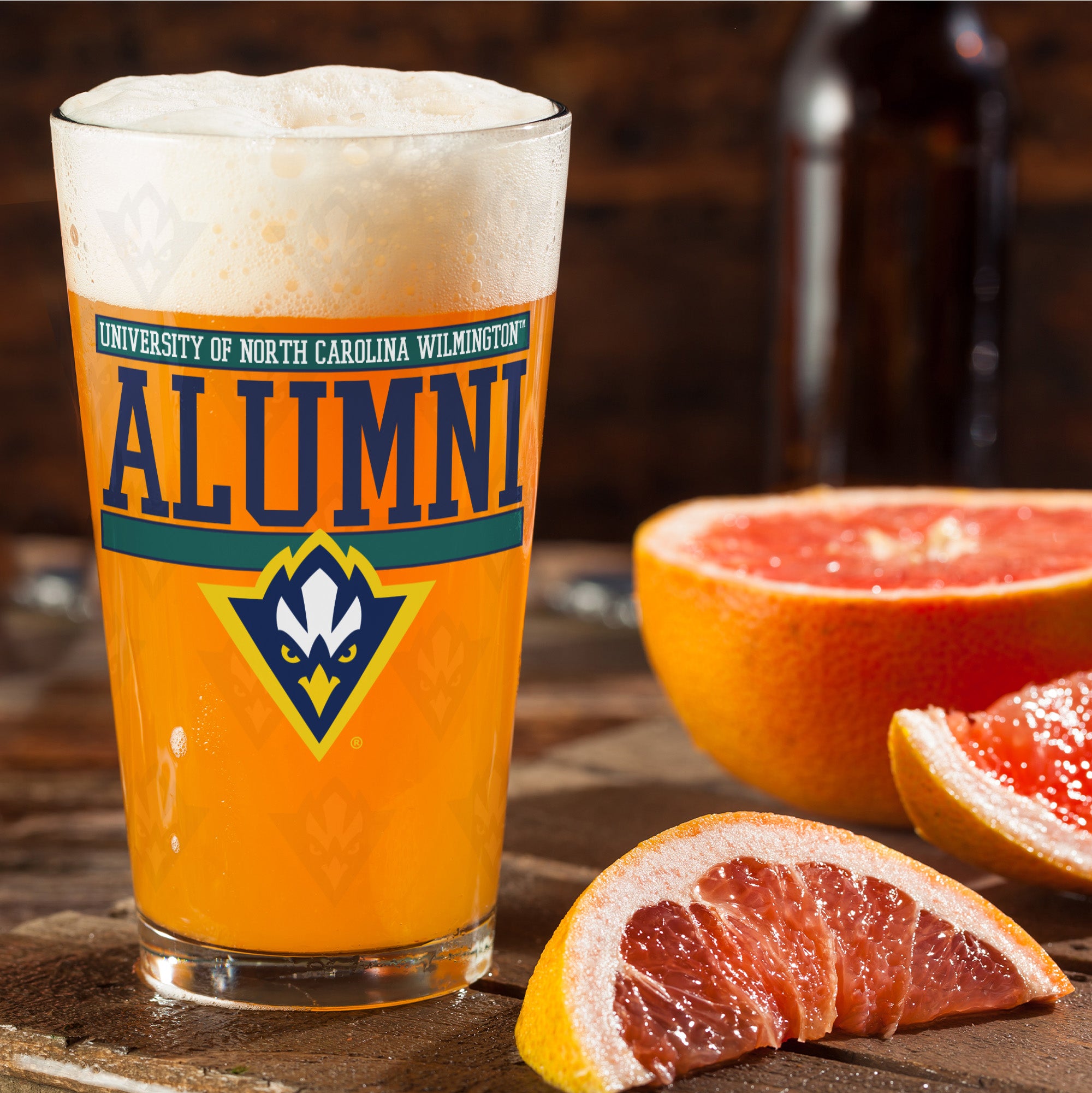Set of 2 UNC Wilmington 16oz Alumni Pints