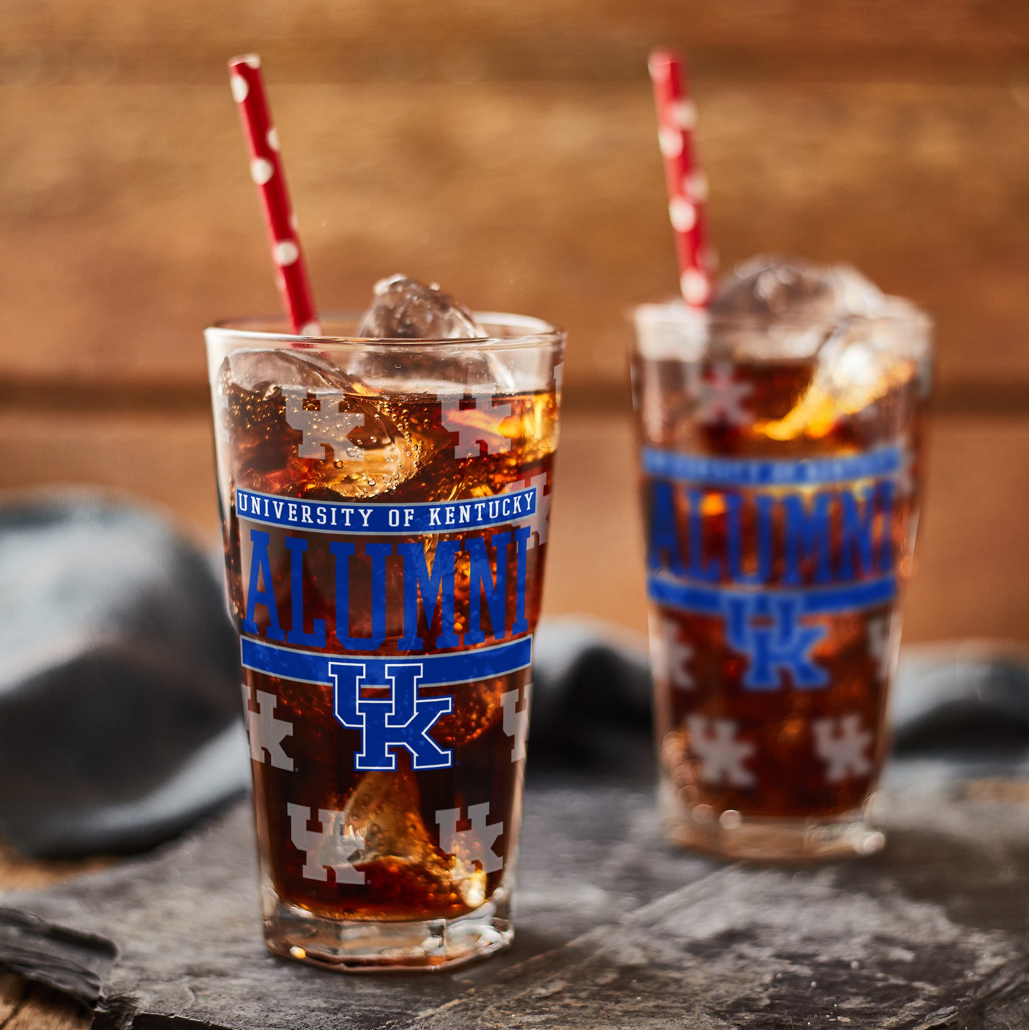 Set of 2 Kentucky Wildcats 16oz Alumni Pints
