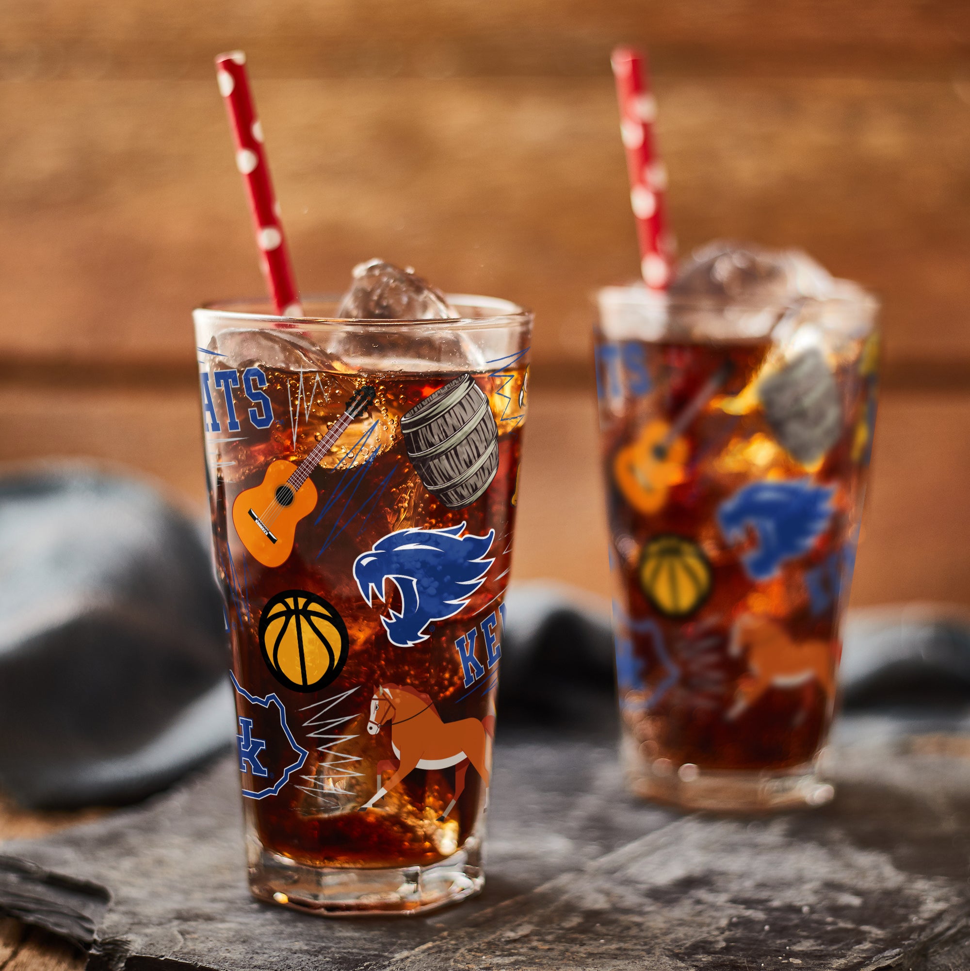 Set of 2 Kentucky Wildcats Local 16oz Pints