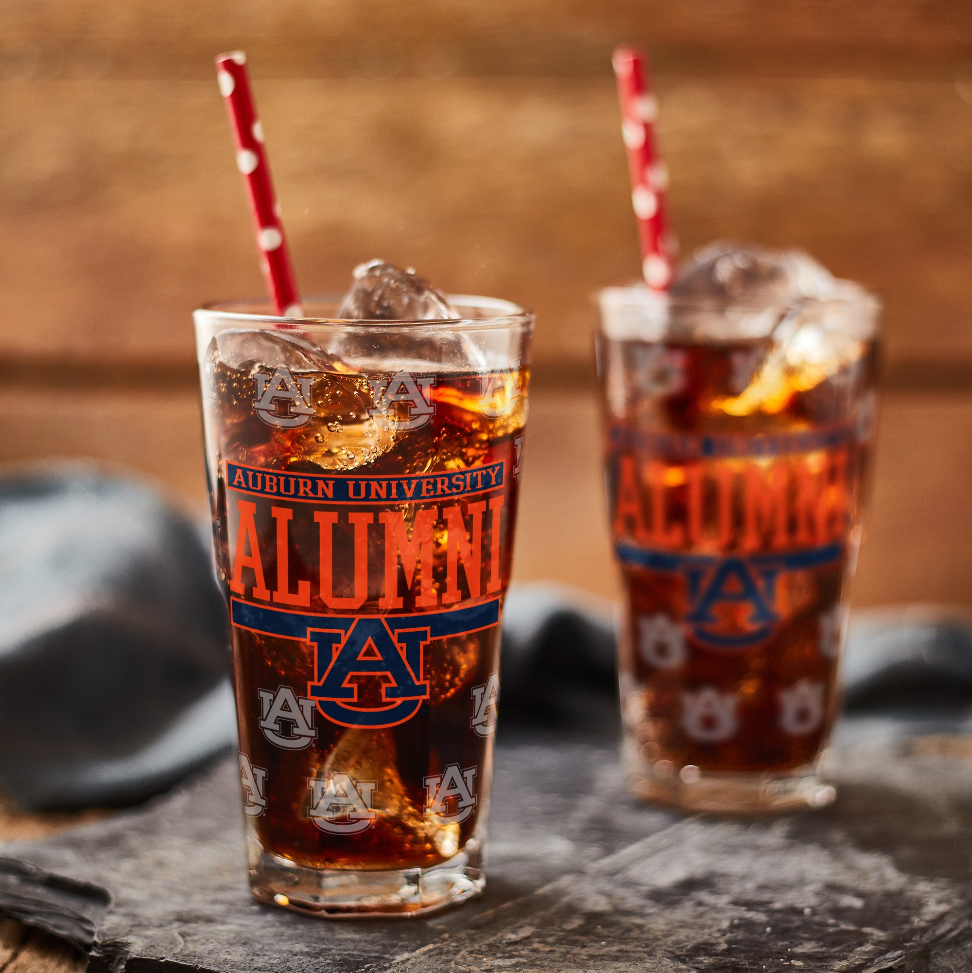 Set of 2 Auburn Tigers 16oz Alumni Pints
