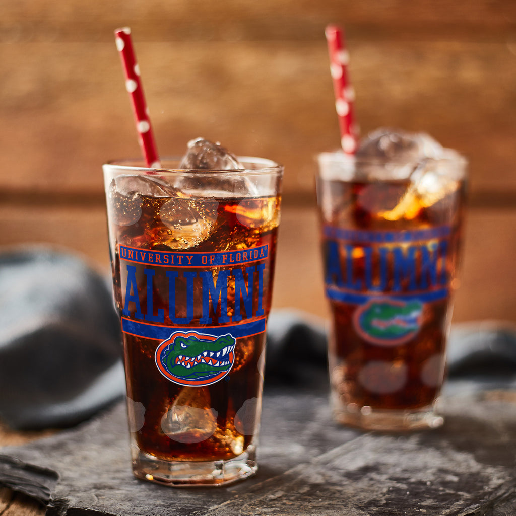 Set of 2 Florida Gators 16oz Alumni Pints