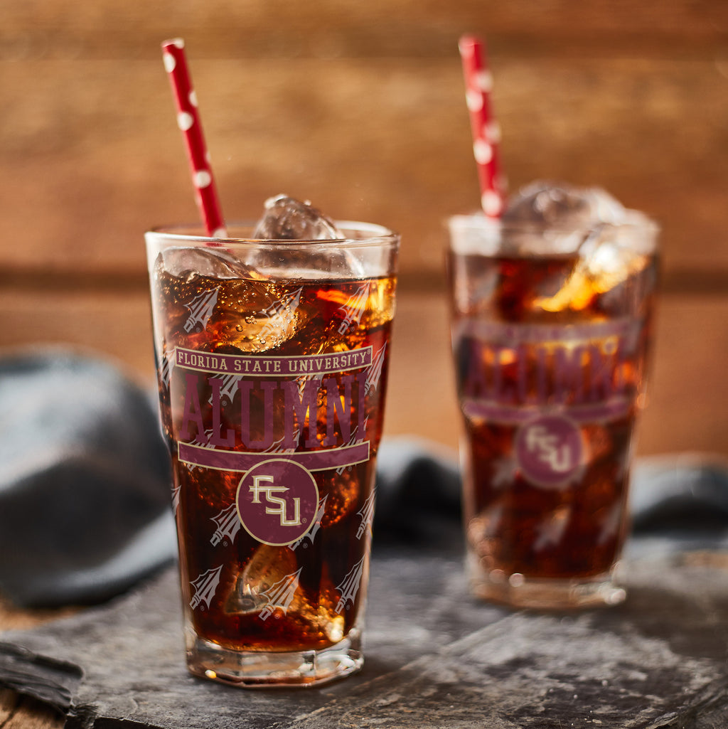 Set of 2 Florida State Seminoles 16oz Alumni Pints