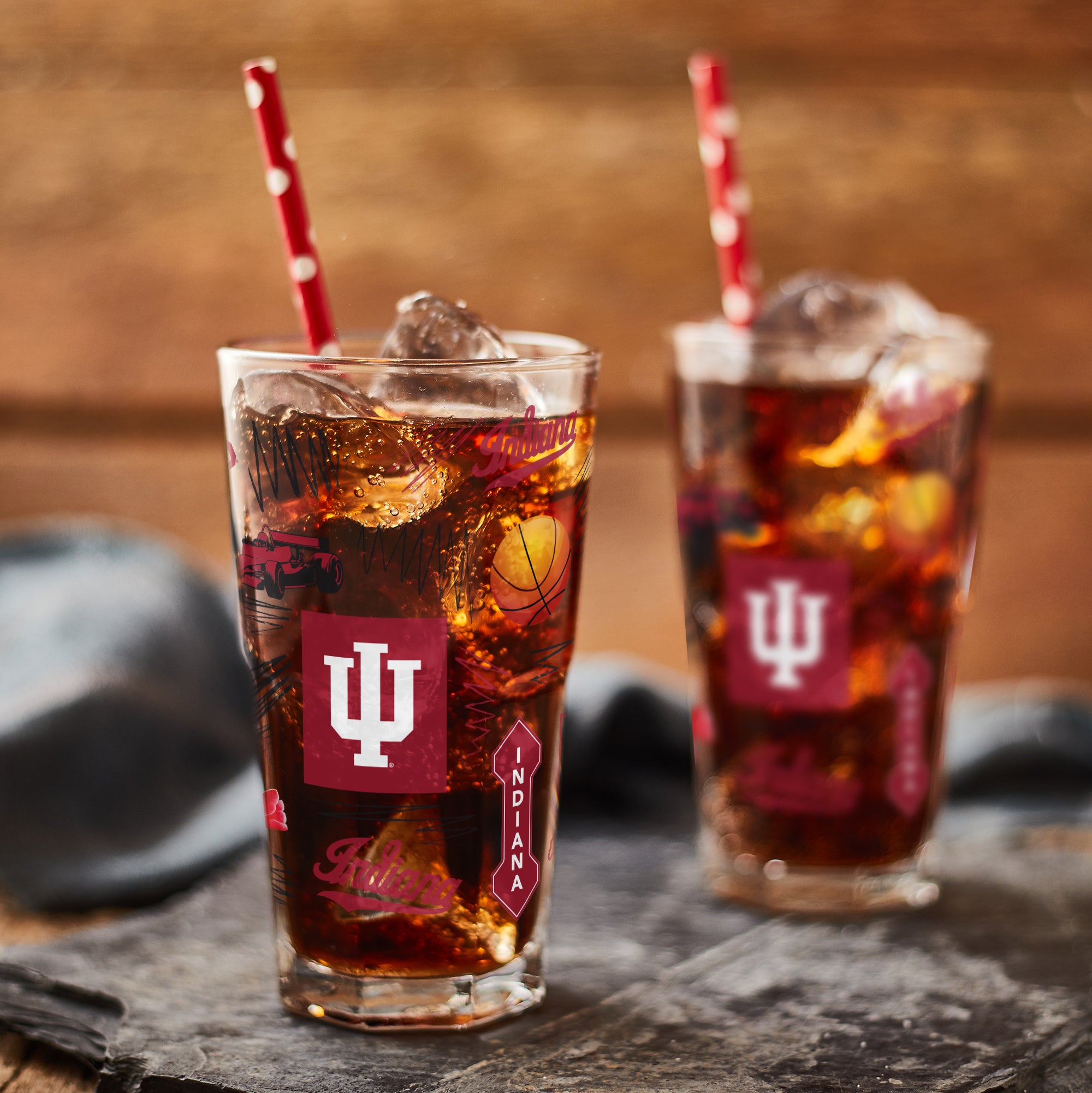 Set of 2 Indiana Hoosiers Local 16oz Pints