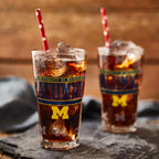 Set of 2 Michigan Wolverines 16oz Alumni Pints