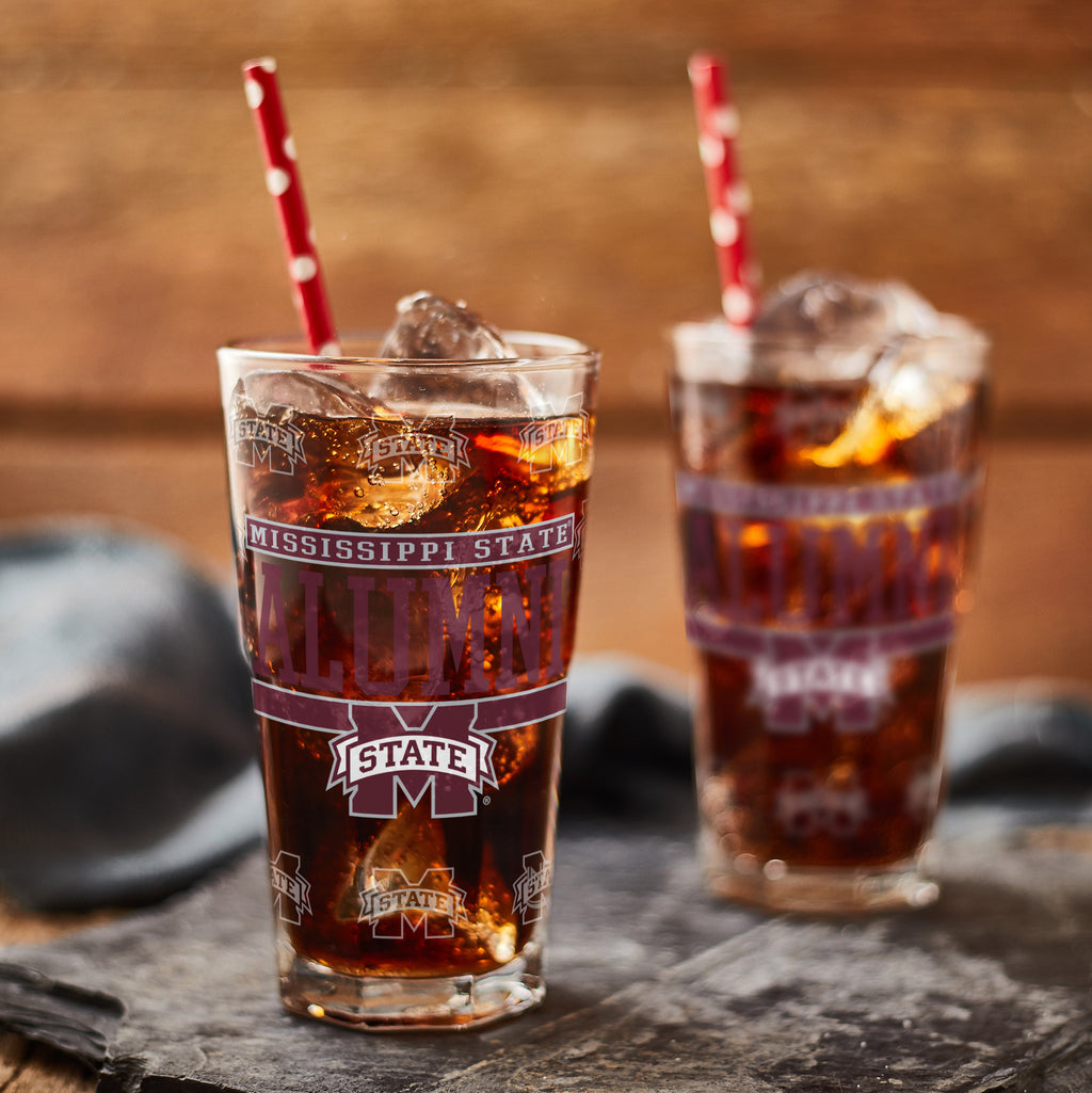 Set of 2 Mississippi State Bulldogs 16oz Alumni Pints