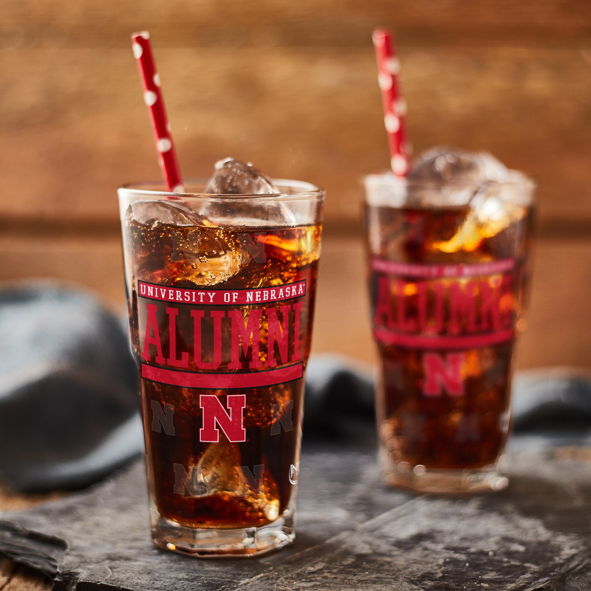 Set of 2 Nebraska Cornhuskers 16oz Alumni Pints
