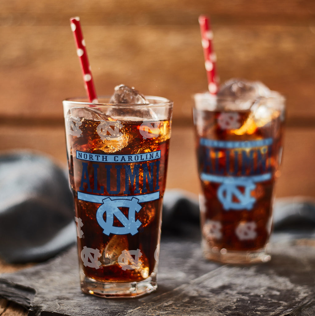 Set of 2 North Carolina Tar Heels 16oz Alumni Pints