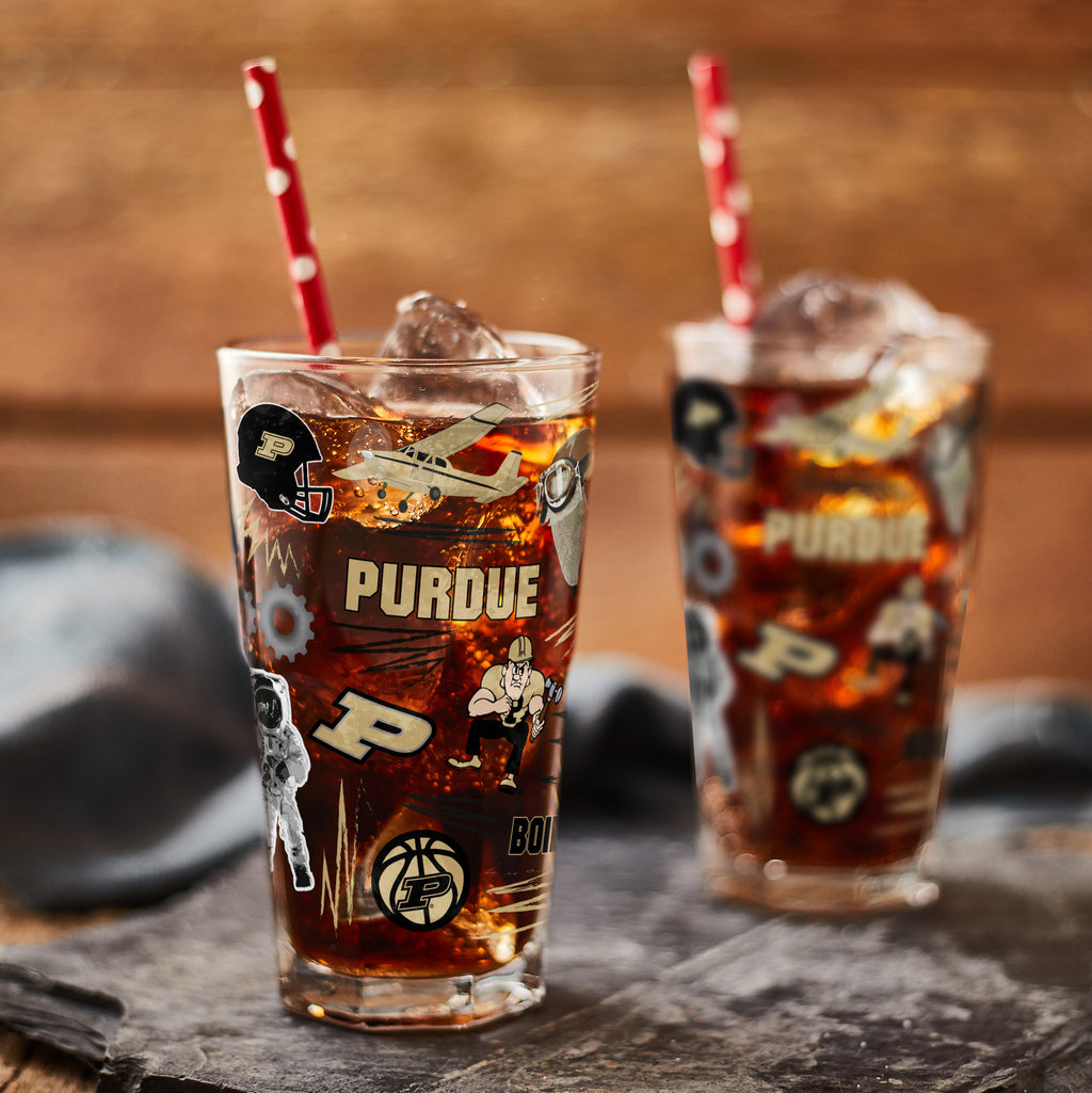 Set of 2 Purdue Boilermakers Local 16oz Pints