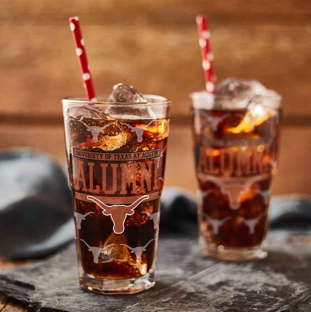 Set of 2 Texas Longhorns 16oz Alumni Pints