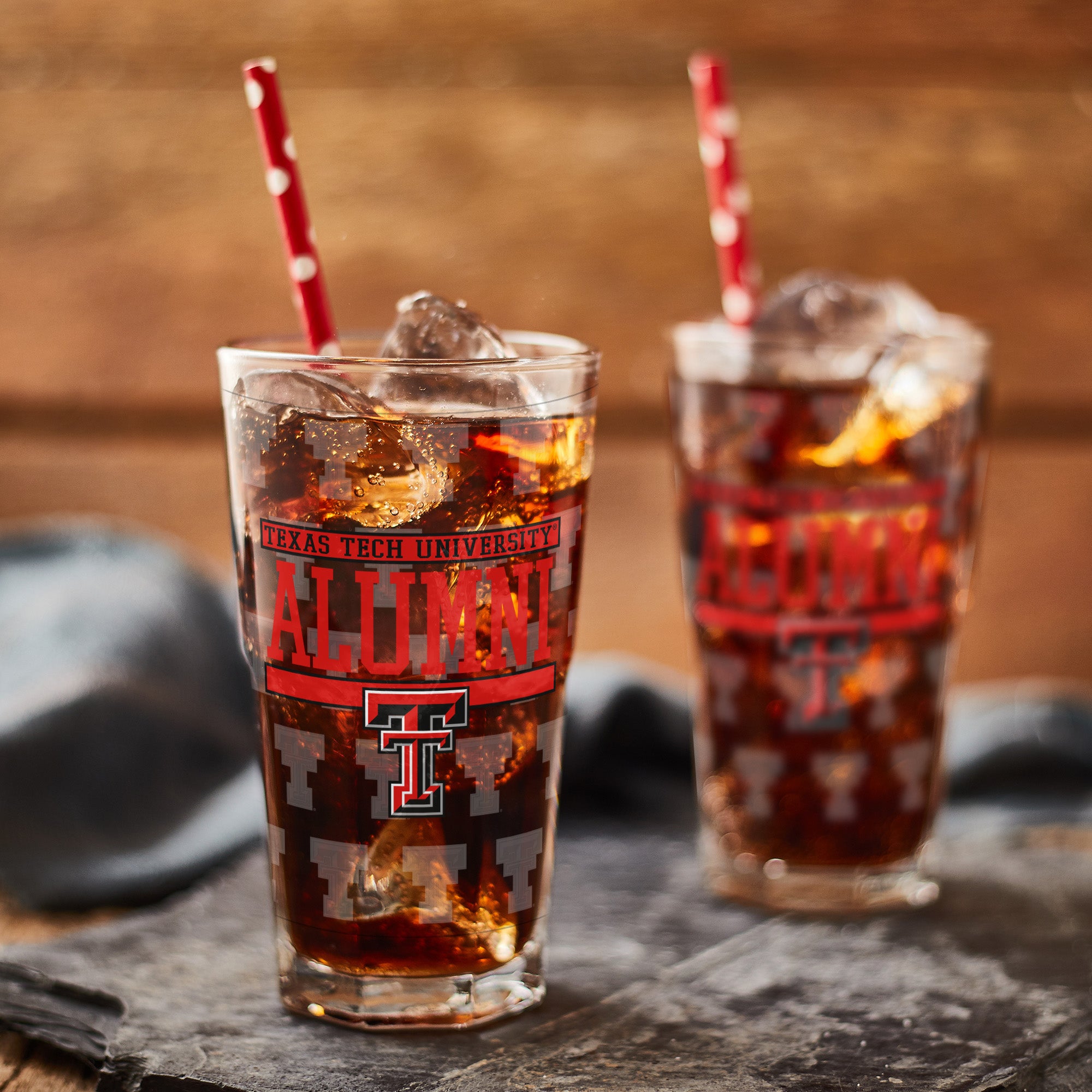 Set of 2 Texas Tech Red Raiders 16oz Alumni Pints