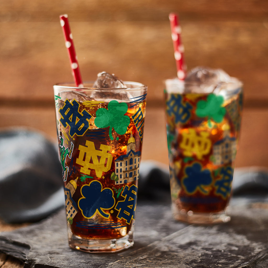 Set of 2 Notre Dame Fighting Irish Local 16oz Pints