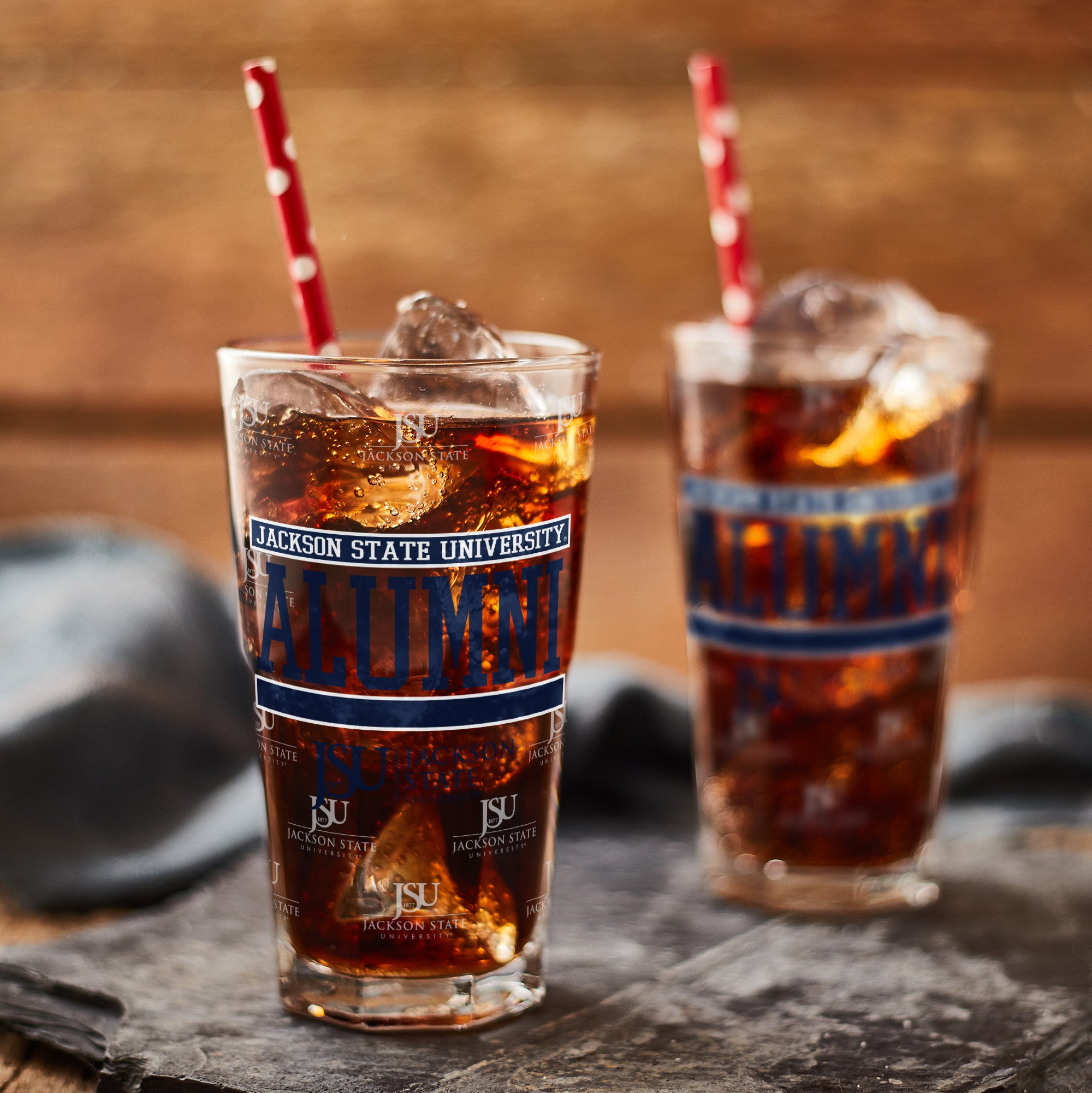 Set of 2 Jackson State Tigers 16oz XD Alumni Pints