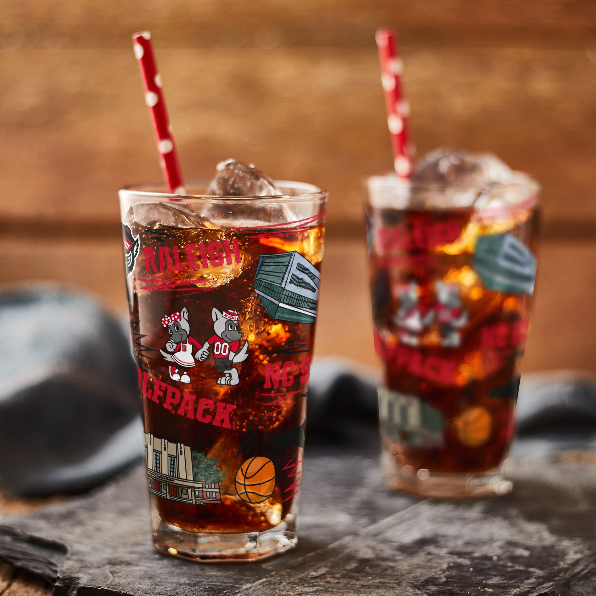 Set of 2 NC State Wolfpack Local 16oz Pints