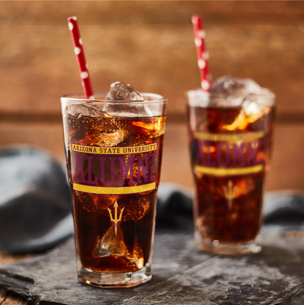 Set of 2 Arizona State Sun Devils 16oz XD Alumni Pints