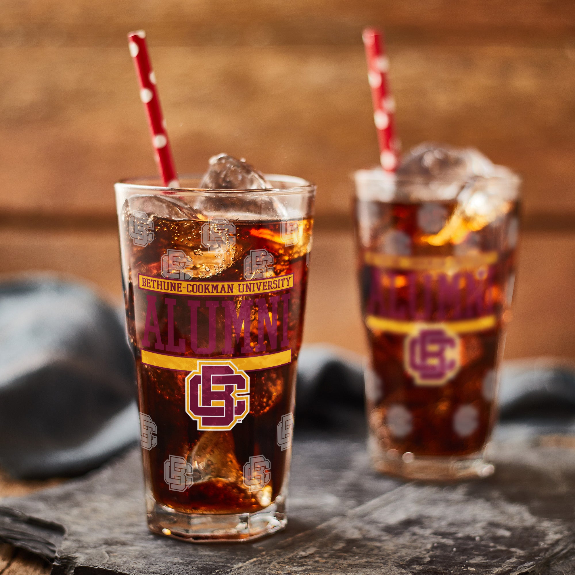 Set of 2 Bethune-Cookman Wildcats 16oz XD Alumni Pints