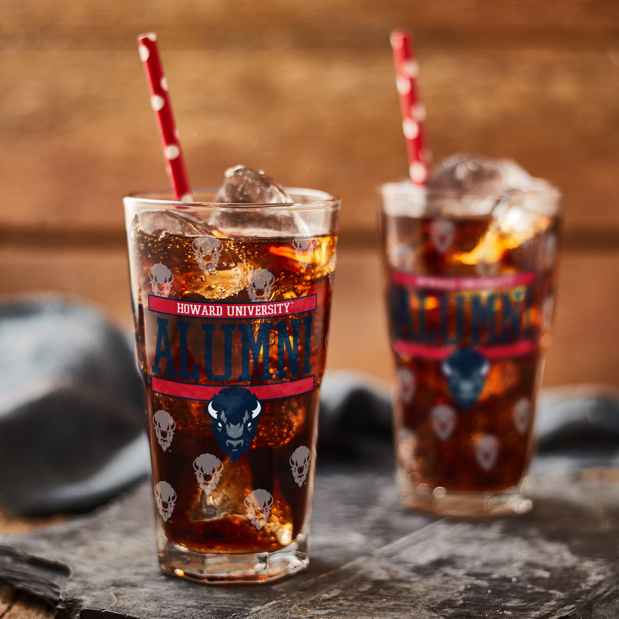 Set of 2 Howard Bisons 16oz XD Alumni Pints