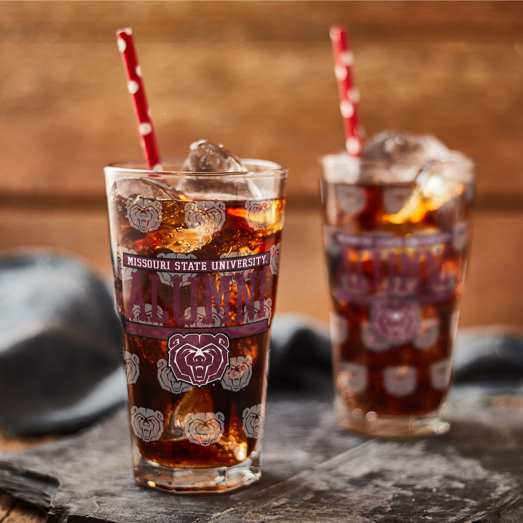 Set of 2 Missouri State Bears 16oz Alumni Pints