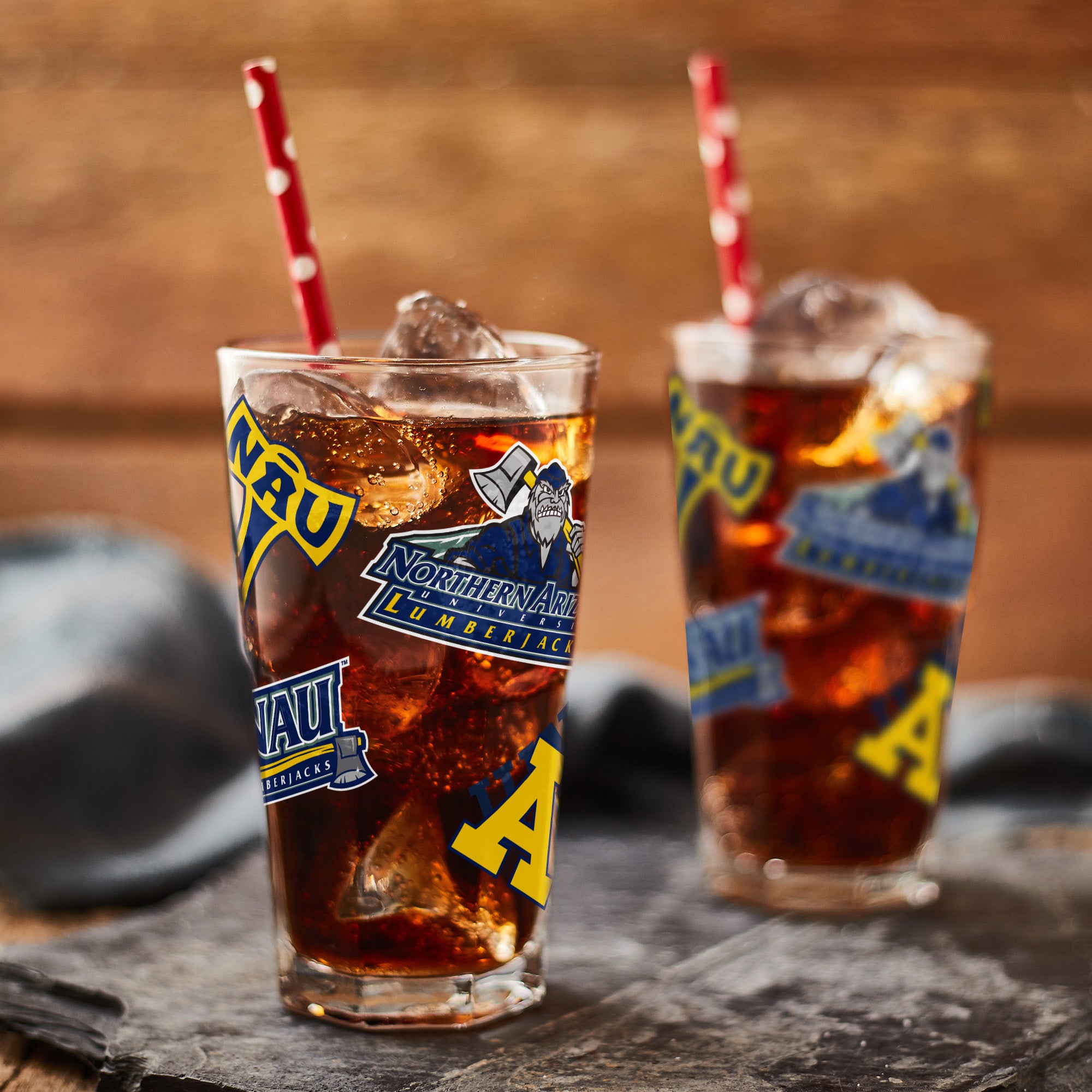 Set of 2 Northern Arizona Lumberjacks 16oz Medley Pints