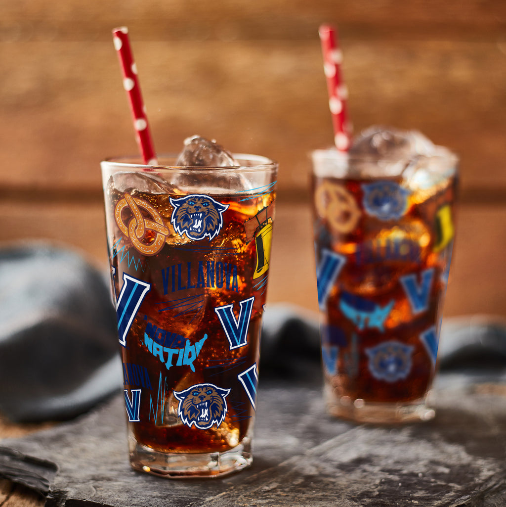 Set of 2 Villanova Wildcats Local 16oz Pints