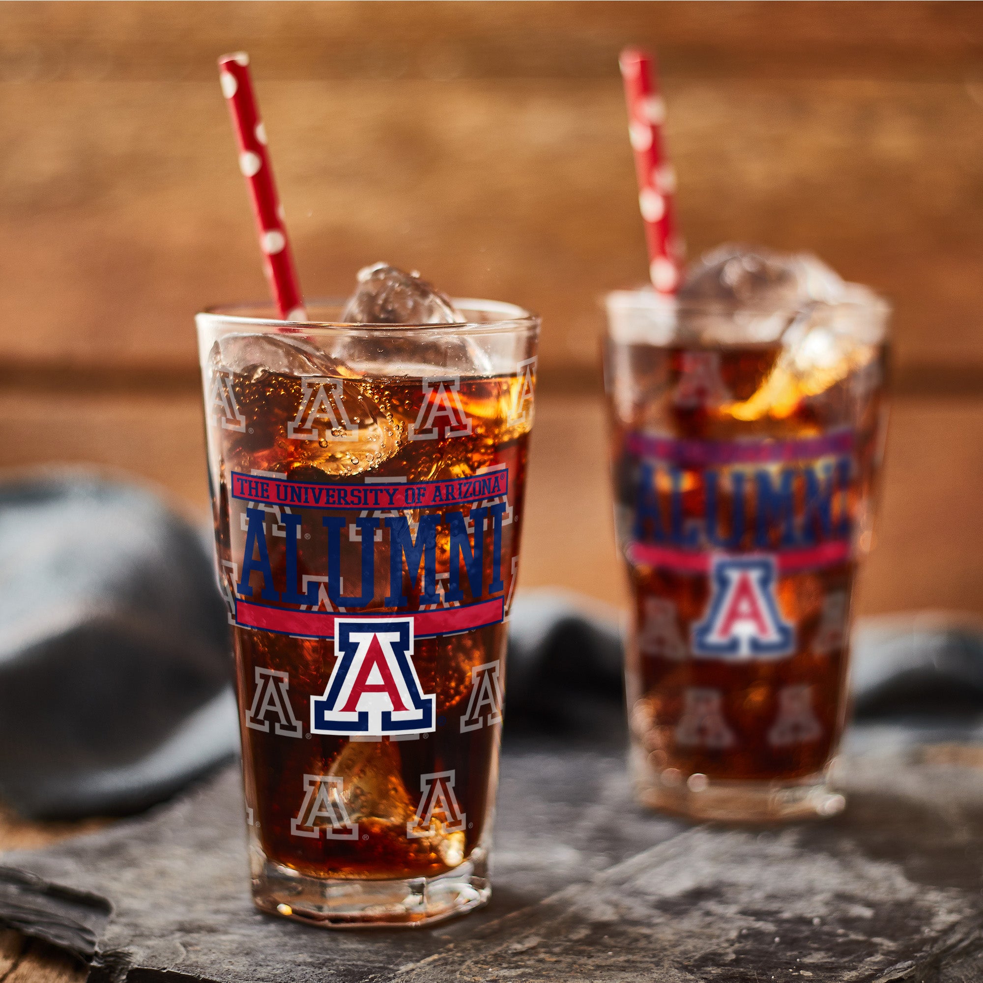 Set of 2 Arizona Wildcats 16oz XD Alumni Pints