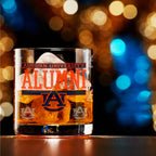 Set of 2 Auburn Tigers 14oz Alumni Rocks Glasses