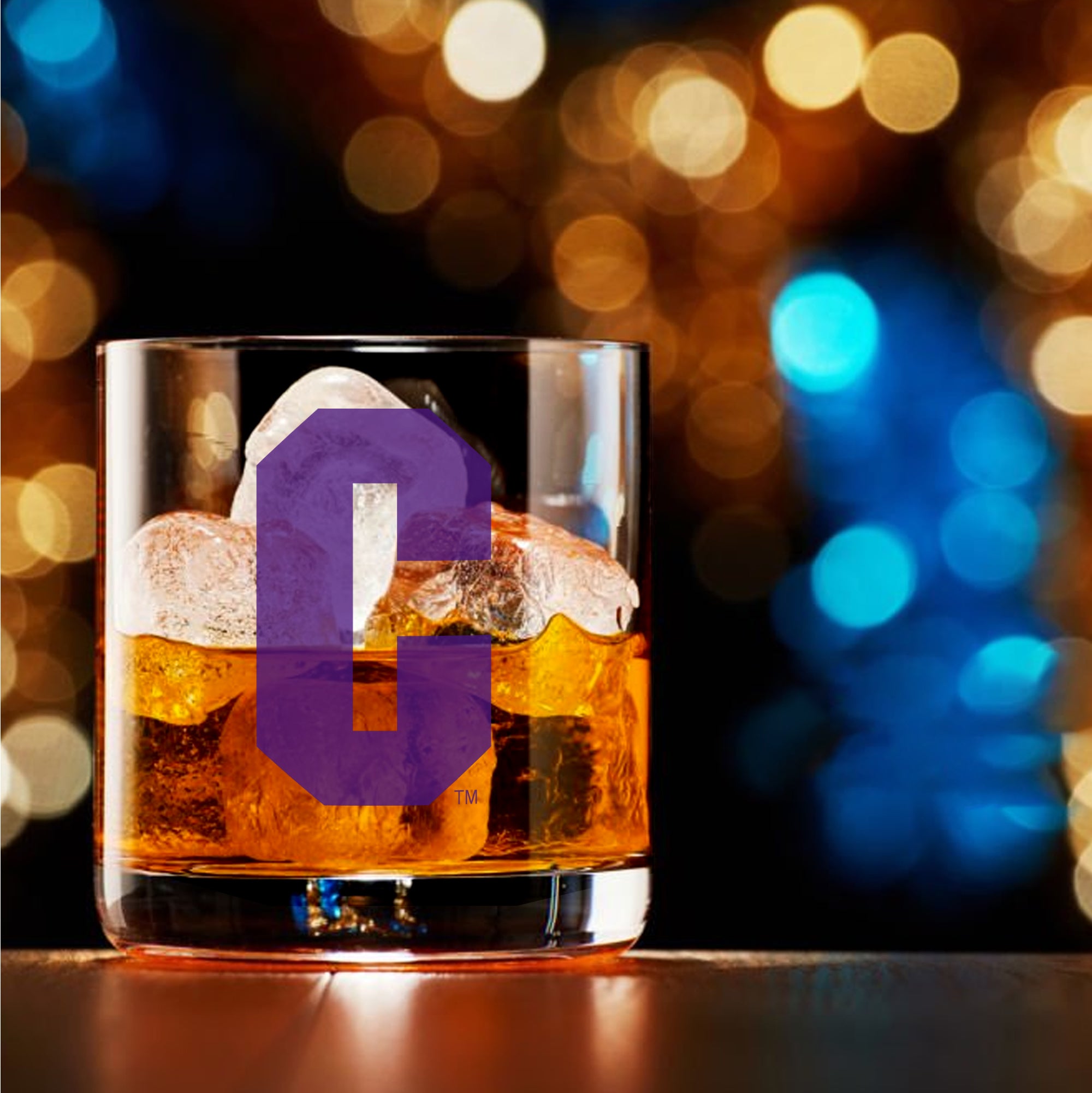 Set of 2 Clemson Tigers College Vault Sketch 14oz Rocks Glasses