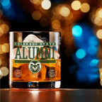 Set of 2 Colorado State Rams 14oz Alumni Rocks Glasses